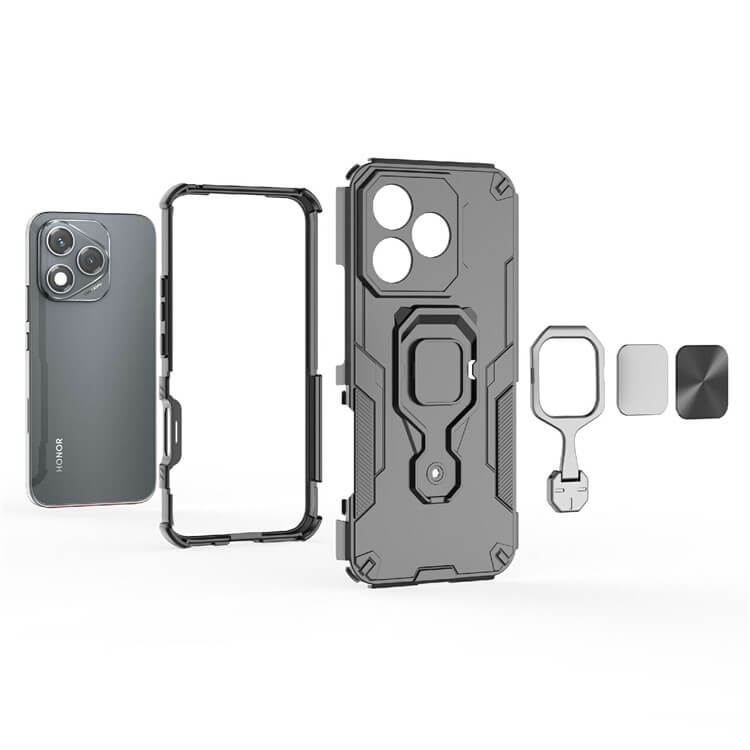 Калъф с Пръстен-Стойка за Honor 400 Lite, Kickstand Armor Case, Черен (5)