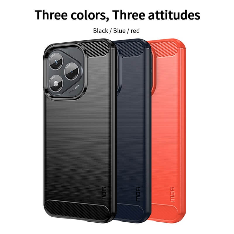 Противоударен Калъф за Honor 400, Premium Carbon Case, Черен (7)