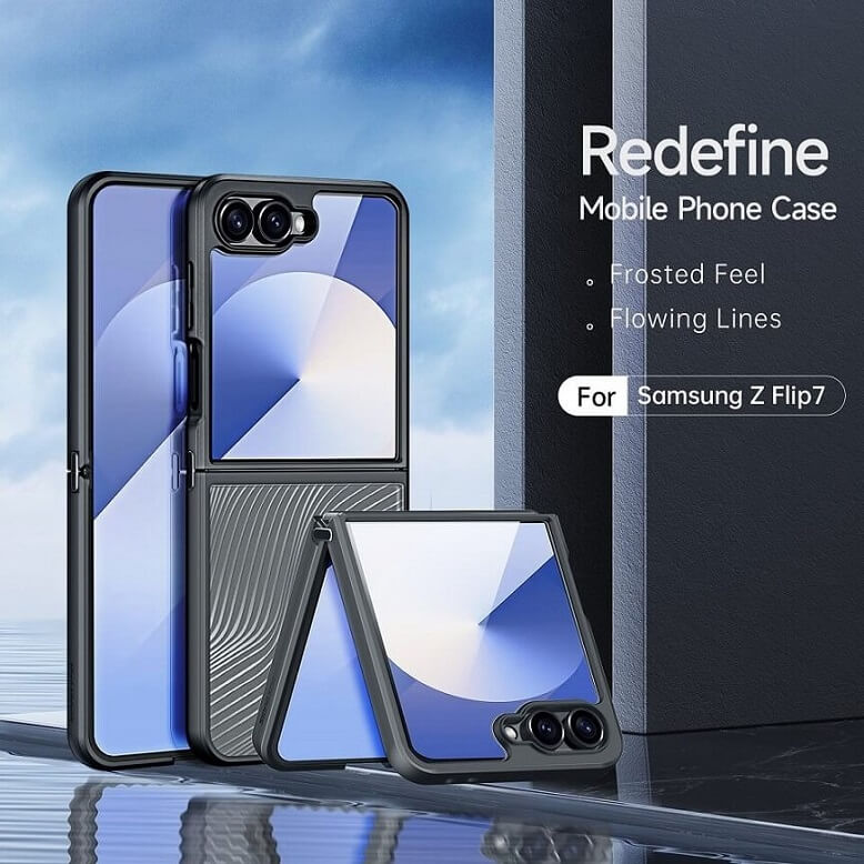 Тънък Калъф за Samsung Z Flip 7, Dux Ducis Aimo Case, Черен (3)