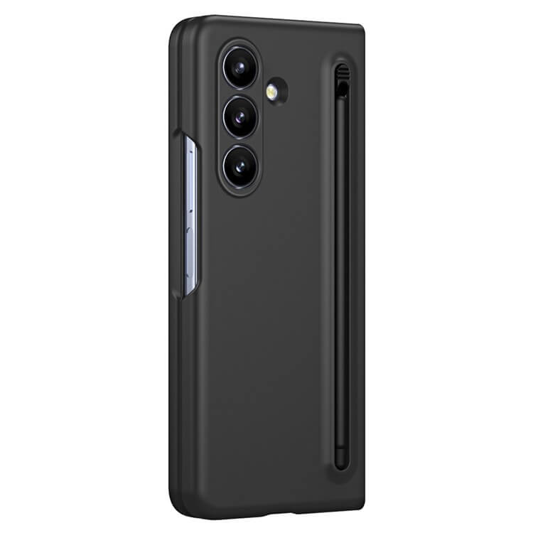 Калъф с Писалка за Samsung Z Fold 7, GKK Stylus Hard Case, Черен (2)