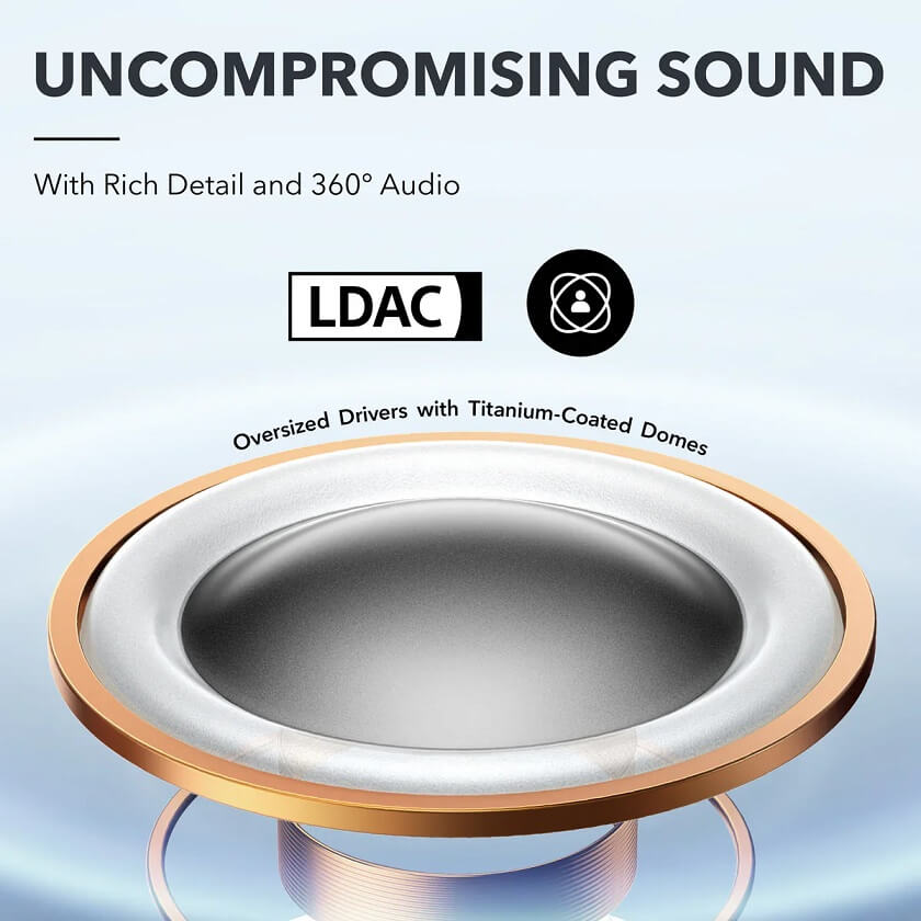 Безжични Слушалки, Anker Soundcore AeroFit Pro A3871GQ1 Bluetooth, Лилав (3)
