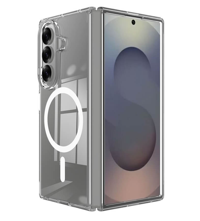 Magsafe Калъф за Samsung Z Fold 7, Magnetic Acrylic Clear Case, Прозрачен