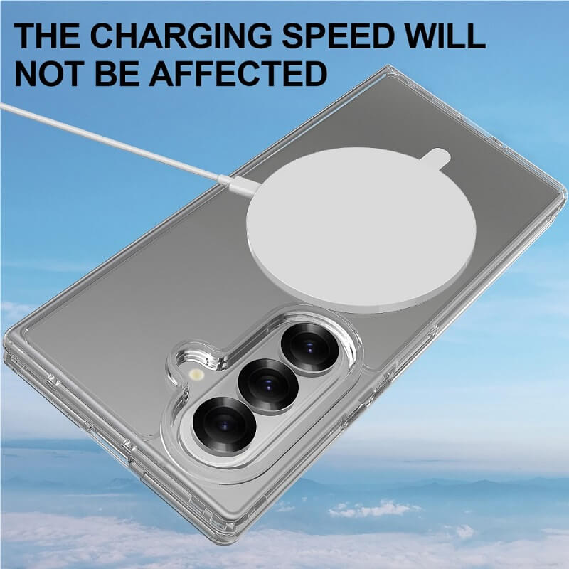 Magsafe Калъф за Samsung Z Fold 7, Magnetic Acrylic Clear Case, Прозрачен (8)
