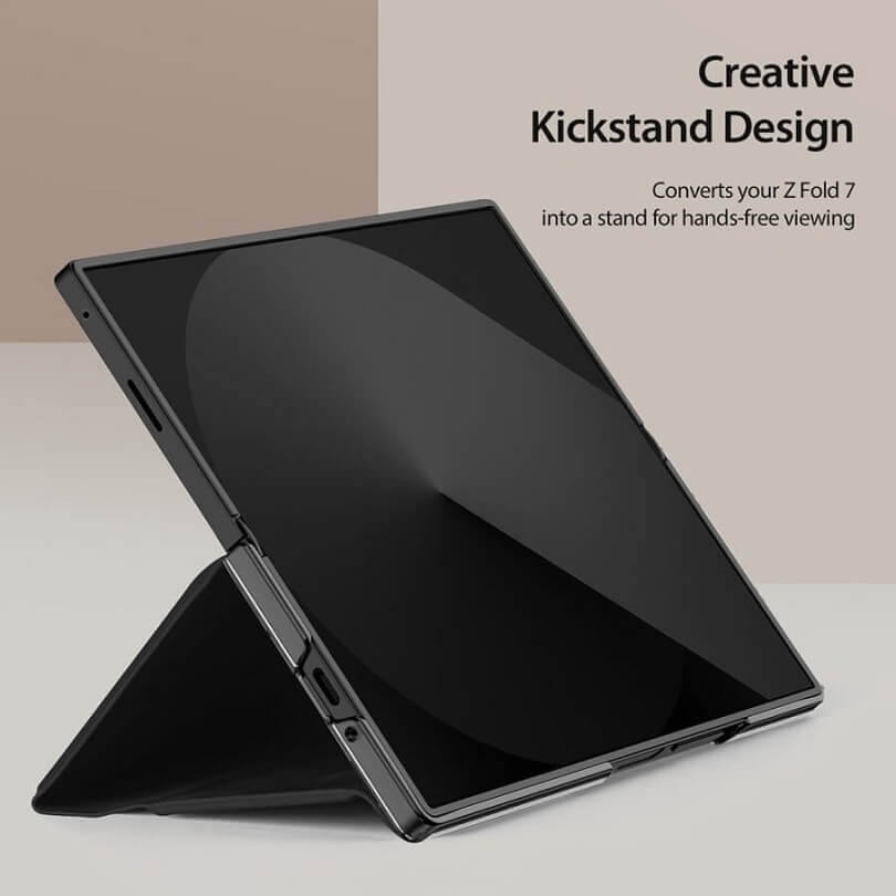 Кожен Калъф за Samsung Z Fold 7, Dux Ducis Bril Case, Черен (6)