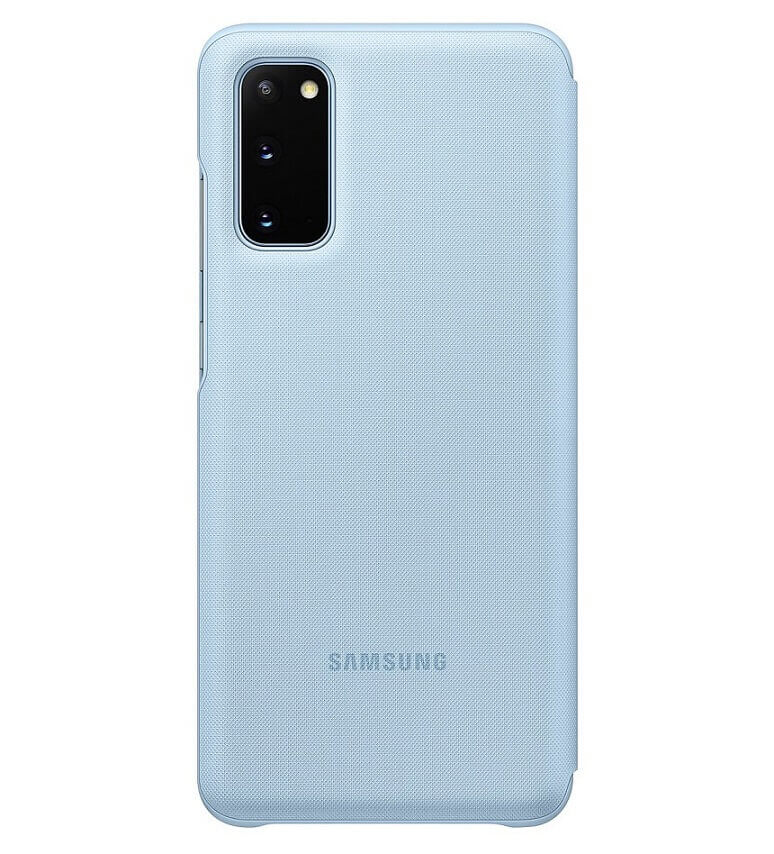 Оригинален Активен Калъф за Samsung S20 Led View Cover Book Case EF-NG980PLEGWW, Син (2)