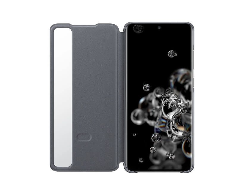 Оригинален Активен Калъф за Samsung S20 Ultra Clear View Cover Book Case EF-ZG988CJEGWW, Сив (3)
