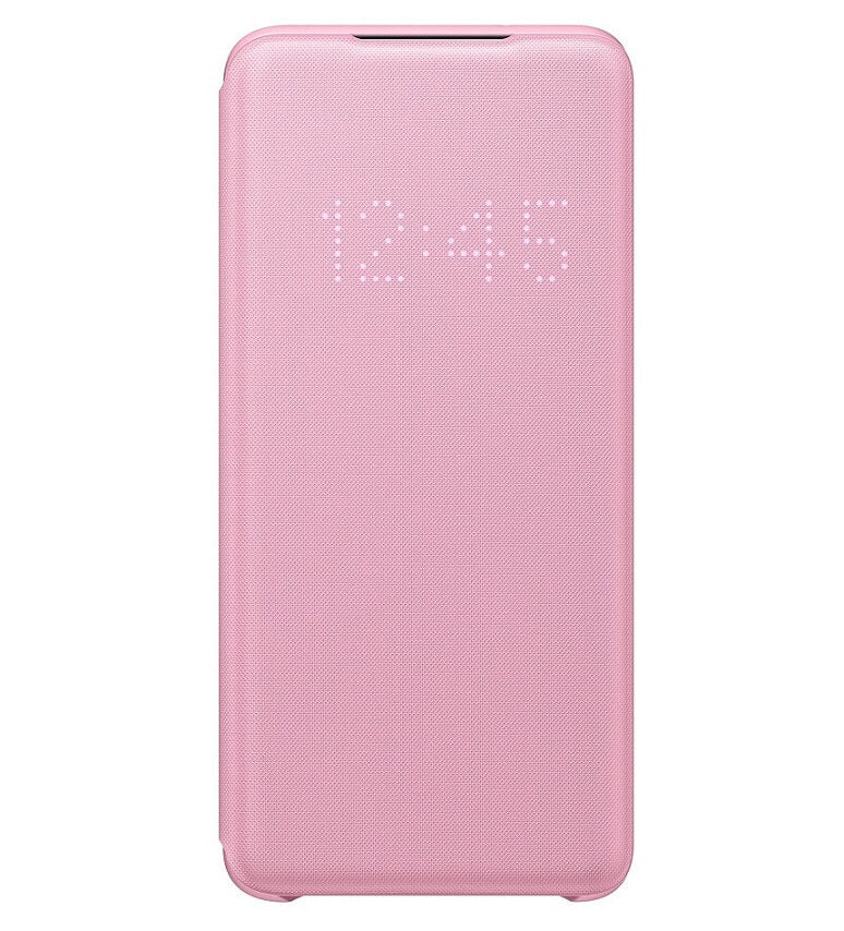 Оригинален Активен Калъф за Samsung S20 Led View Cover Book Case EF-NG980PPEGWW, Розов