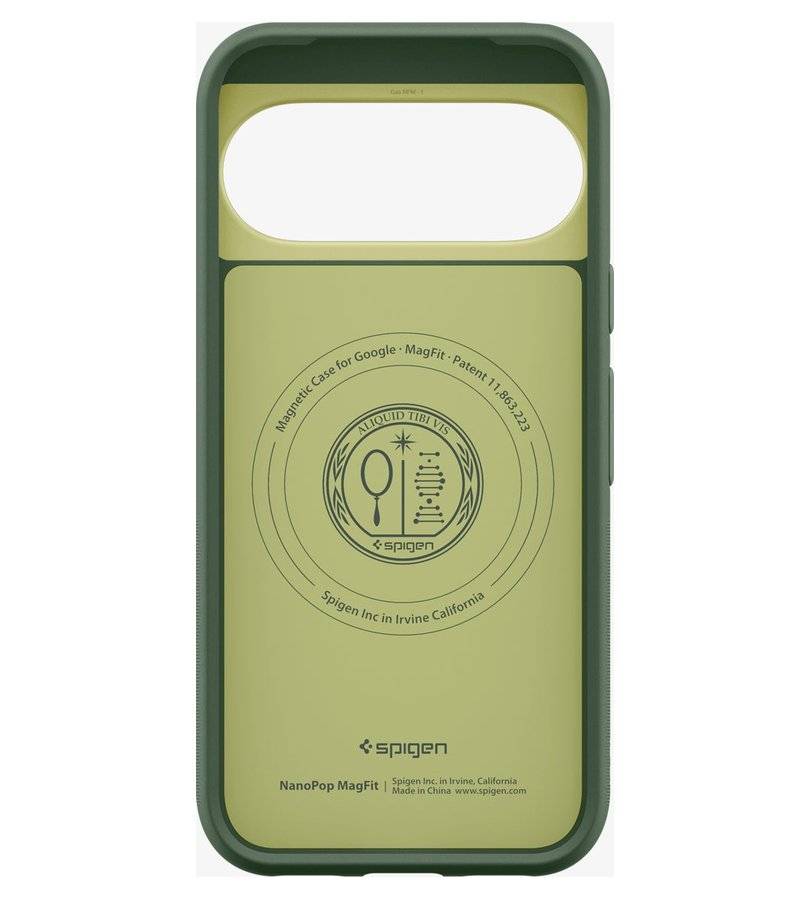 Magsafe Калъф за Google Pixel 11, Spigen Nano Pop Case Avo Green, Зелен (4)
