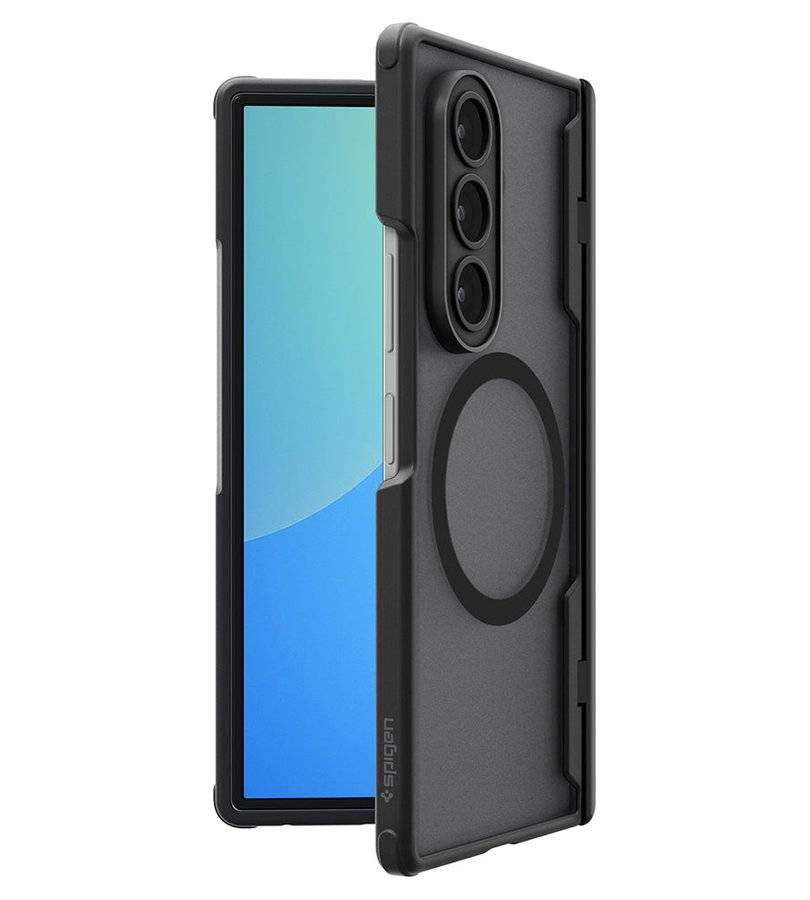 Magsafe Калъф за Samsung Z Fold 8 Ultra, Spigen Ultra Hybrid Pro Frost/Black Case, Черен (4)