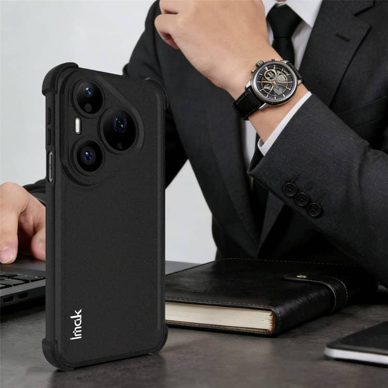Противоударен Калъф за Huawei Pura 90s Pro, Imak Airbag Shockproof Case, Черен (3)