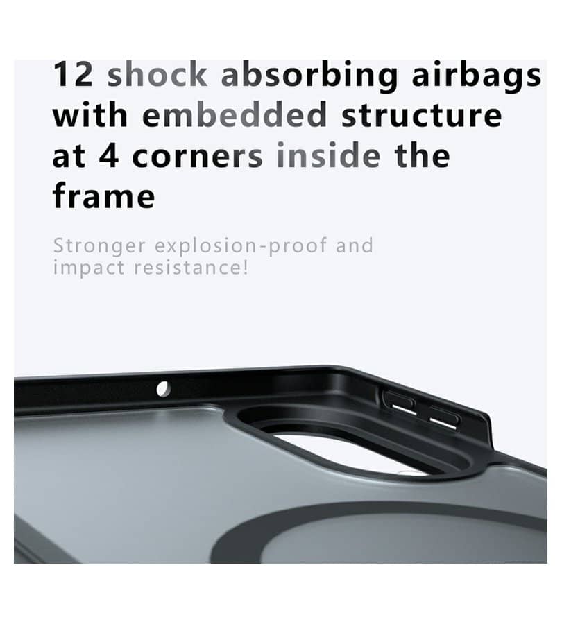 Magsafe Калъф за Samsung Z Fold 8, GKK Mag Clear Case, Черен (10)
