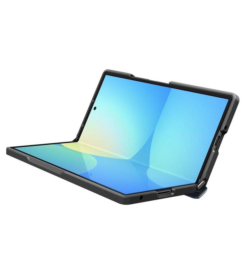 Magsafe Противоударен Калъф за Samsung Z Fold 8 Ultra, Spigen Slim Armor Pro Case, Син (6)