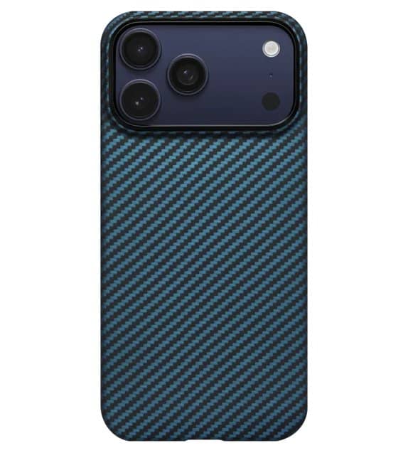 Magsafe Калъф за iPhone 17 Pro Max, Pitaka Edge Black/Grey Case, Черен (2)