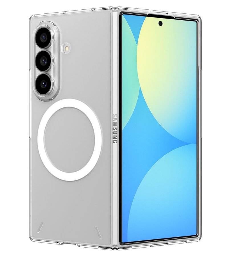Magsafe Тънък Калъф за Samsung Z Fold 8 Ultra, Spigen AirSkin Case, Прозрачен (2)