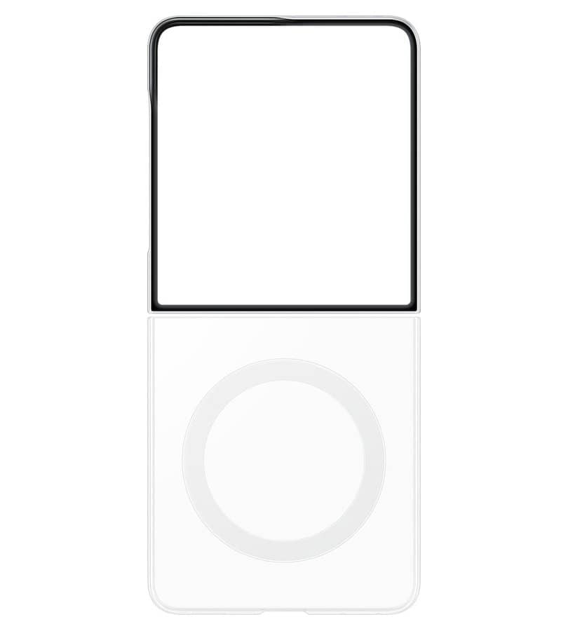 Оригинален Калъф за Samsung Z Flip 8, Clear Magnet Case EF-CF776CTEGWW, Прозрачен (2)