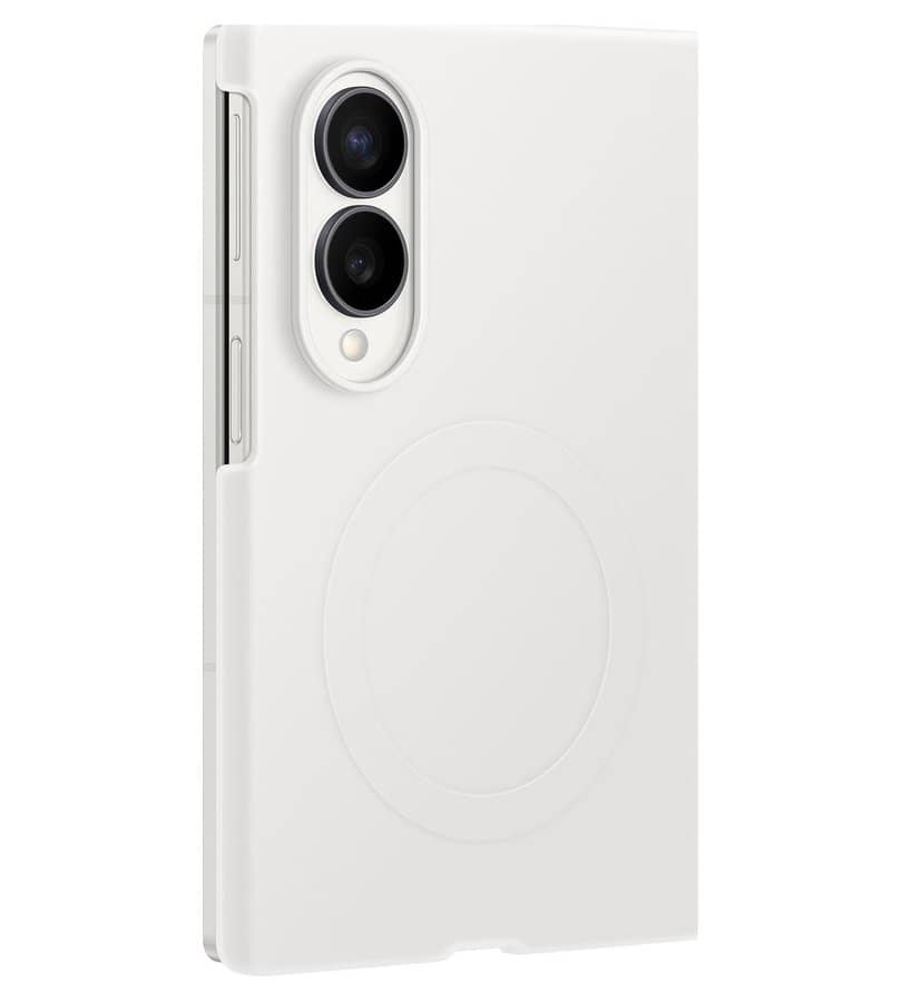 Оригинален Калъф за Samsung Z Fold 8, Silicone Magnet Case EF-EF971CWEGWW Cream, Бял (2)