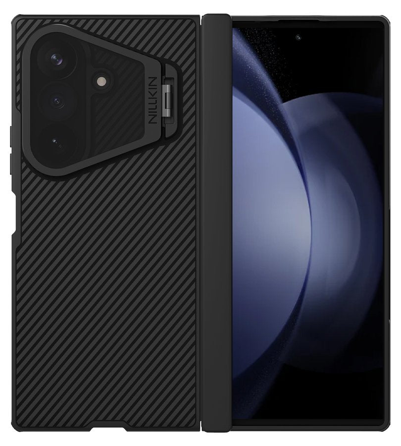 Magsafe калъф за Samsung Z Fold 8 Ultra, Nillkin Clear CamShield Prop Mag Case, Черен