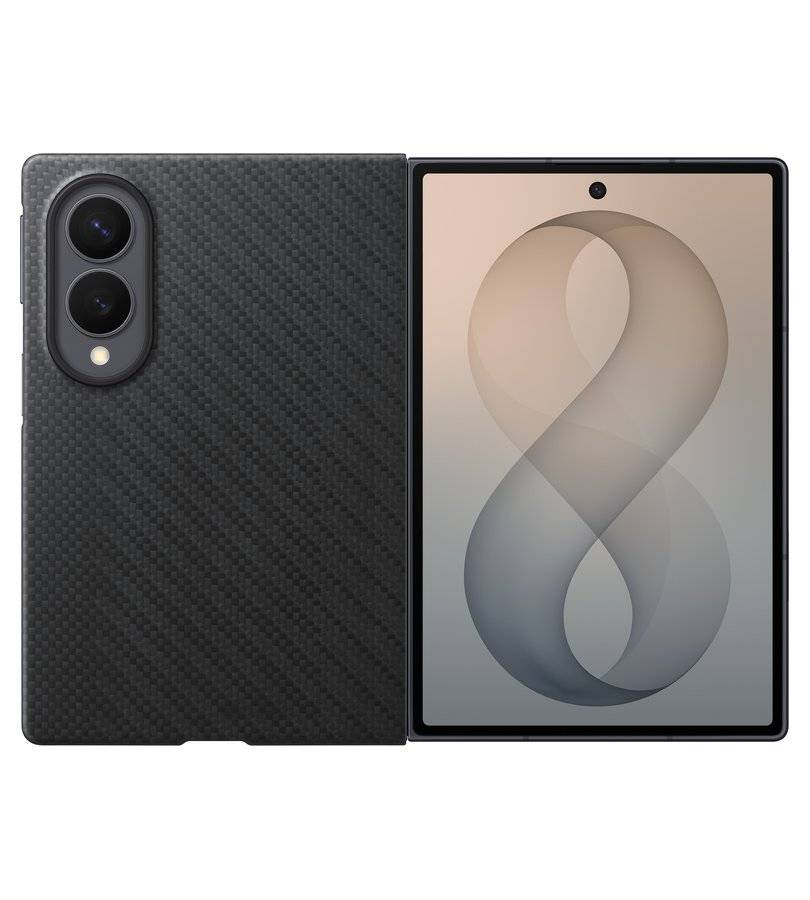 Оригинален Калъф за Samsung Z Fold 8, Carbon Magnet Case EF-KF971SBEGWW, Черен (4)