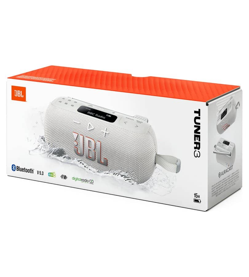 Преносимо Радио, JBL Tuner 3, Бял (7)