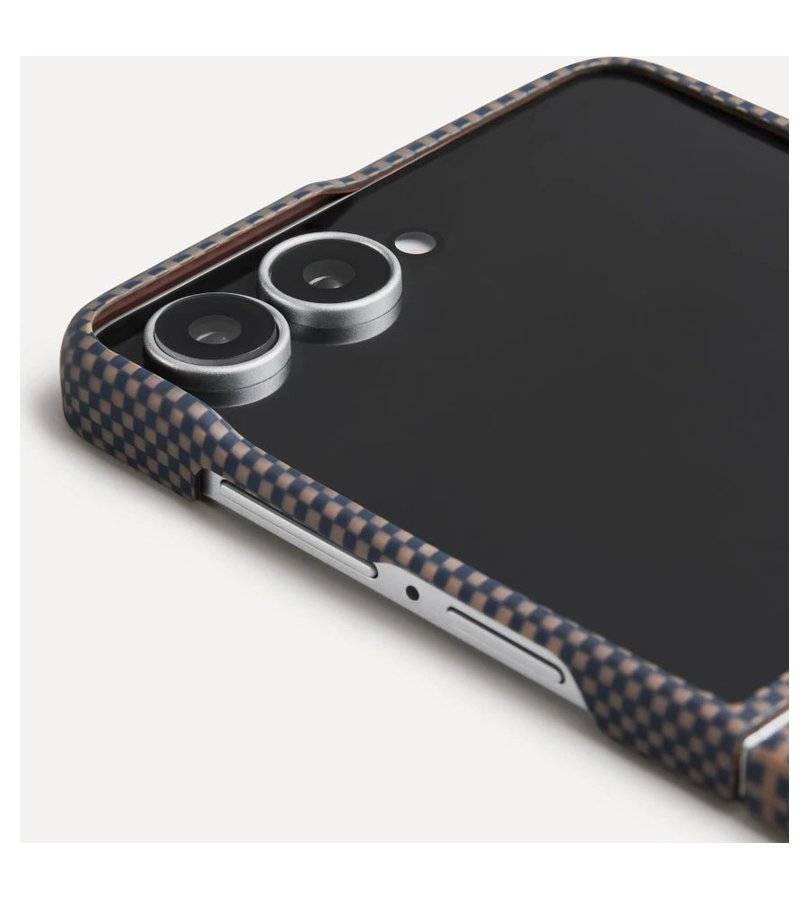 Magsafe Калъф за Samsung Z Flip 8, Pitaka Edge Case Sunset, Кафяв (3)