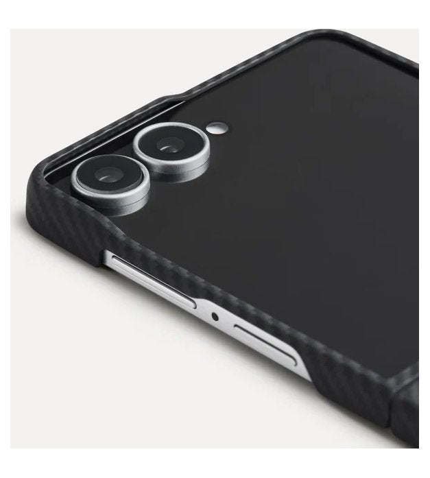 Magsafe Калъф за Samsung Z Flip 8, Pitaka Edge Black/Grey Case, Черен (9)