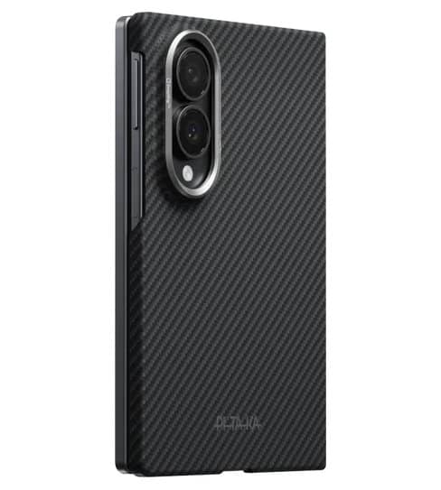 Magsafe Калъф за Samsung Z Fold 8 Ultra, Pitaka Edge Black/Grey Case, Черен