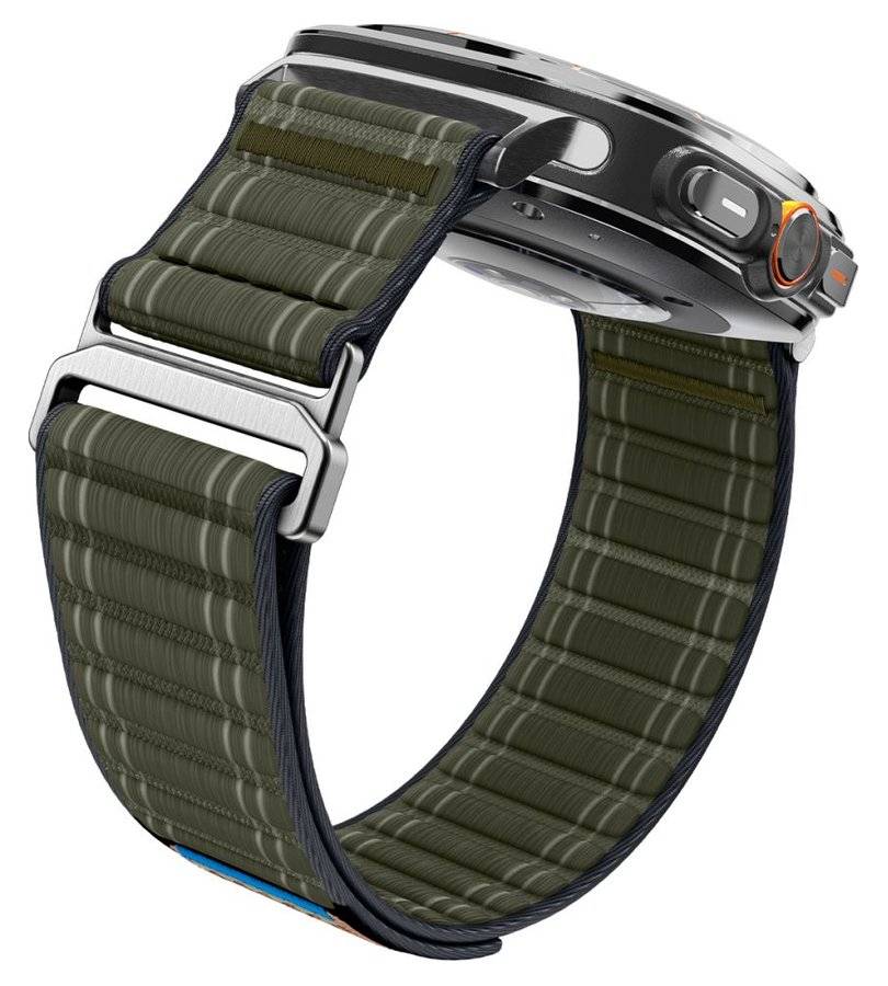 Текстилна Каишка за Samsung Watch Ultra 1/2 47mm, Spigen WBF0 Band, Зелен (6)