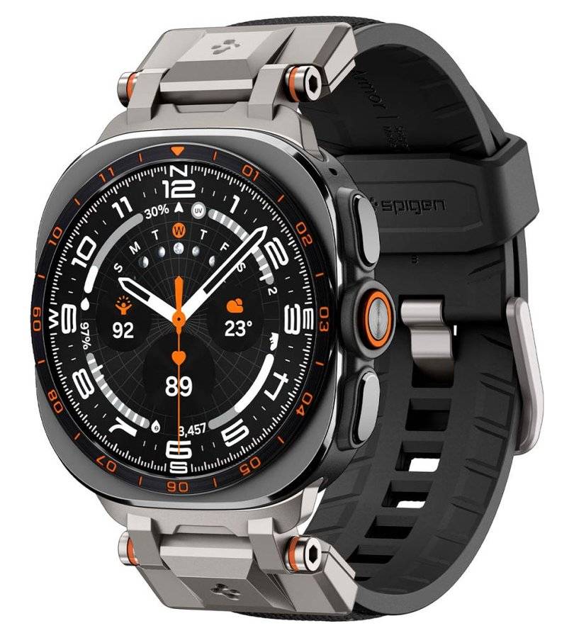 Каишка за Samsung Watch Ultra 1/2 47mm, Spigen Durapro Armor Band, Черен