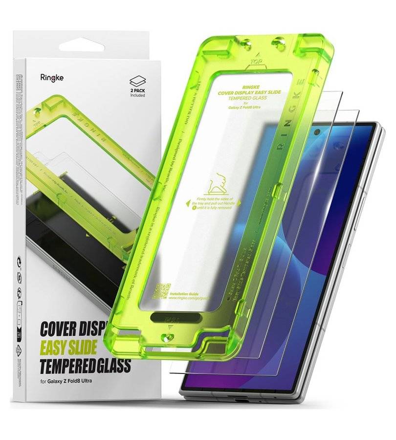 Стъклен Протектор за Samsung Z Fold 8 Ultra, Ringke Easy Slide Glass 2бр., Прозрачен