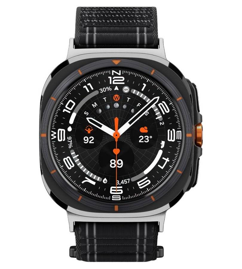 Текстилна Каишка за Samsung Watch Ultra 1/2 47mm, Spigen WBF0 Band, Черен (3)