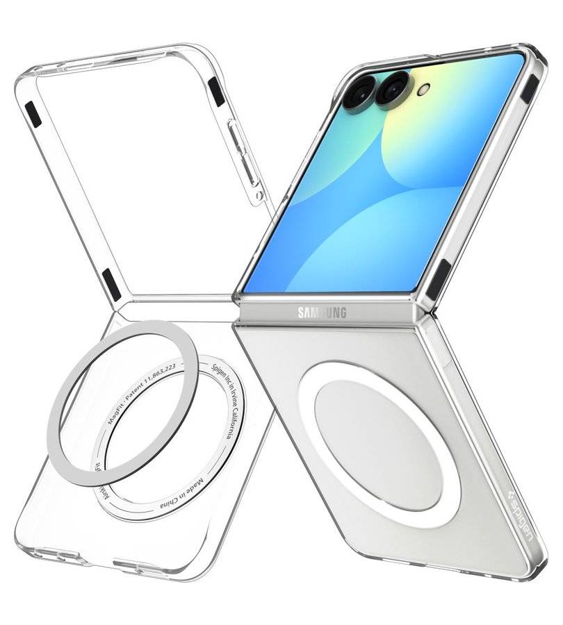 Magsafe Тънък Калъф за Samsung Z Flip 8, Spigen AirSkin Case, Прозрачен (2)