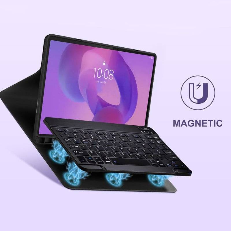 Калъф с Клавиатура за Lenovo Idea Tab Plus 12.1 TB-361, Tech-Protect SC Pen Keyboard Case, Черен (6)