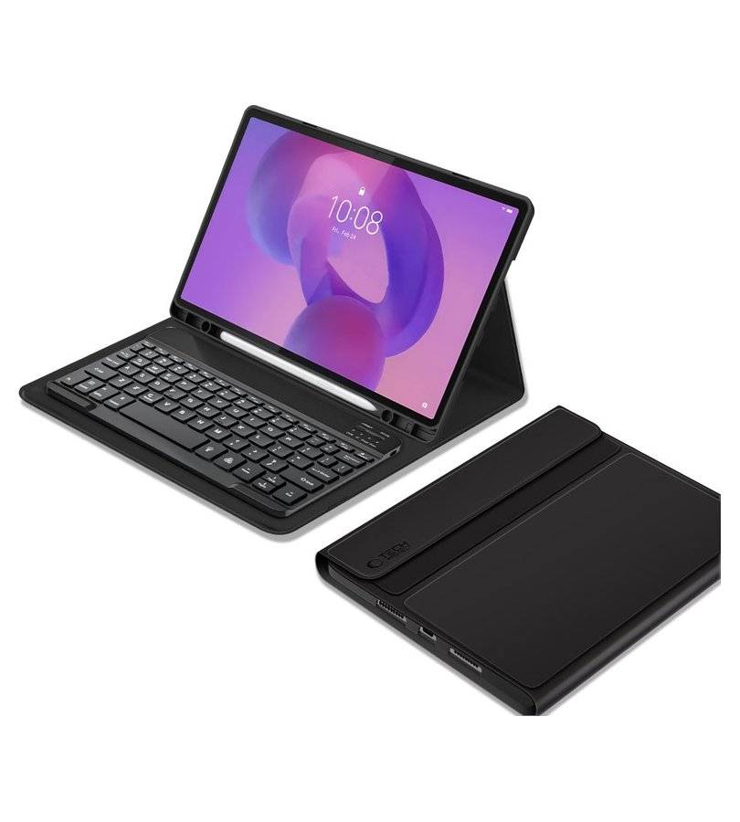 Калъф с Клавиатура за Lenovo Idea Tab Plus 12.1 TB-361, Tech-Protect SC Pen Keyboard Case, Черен (2)