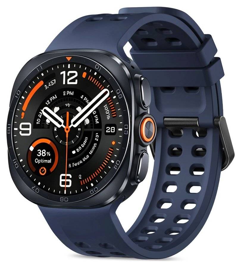 Силиконова Каишка за Samsung Watch Ultra 1/2 47mm, Tech-Protect Silicone Air Band, Тъмно Син