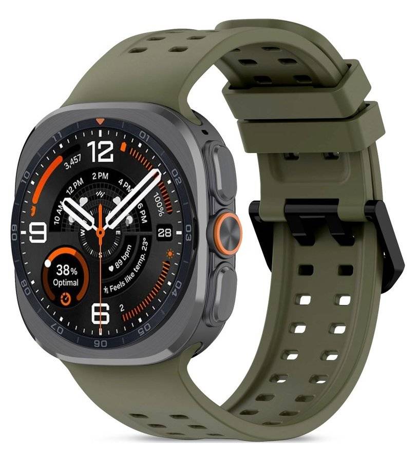 Силиконова Каишка за Samsung Watch Ultra 1/2 47mm, Tech-Protect Silicone Air Band, Зелен