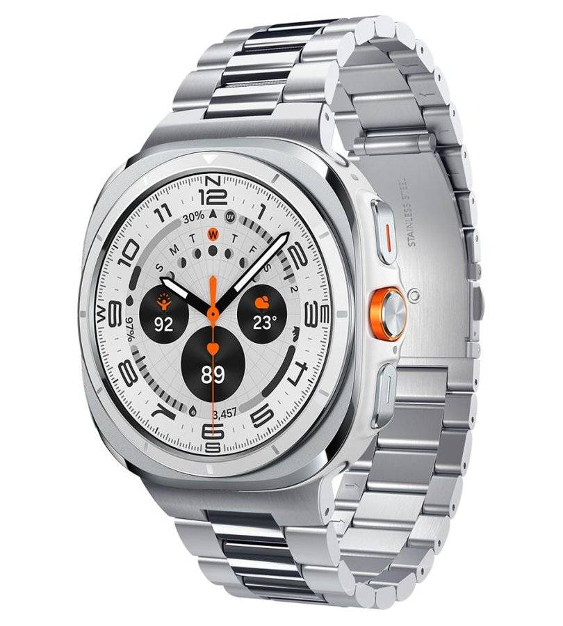 Метална Каишка за Samsung Watch Ultra 1/2 47mm, Spigen Modern Fit Band, Сребрист