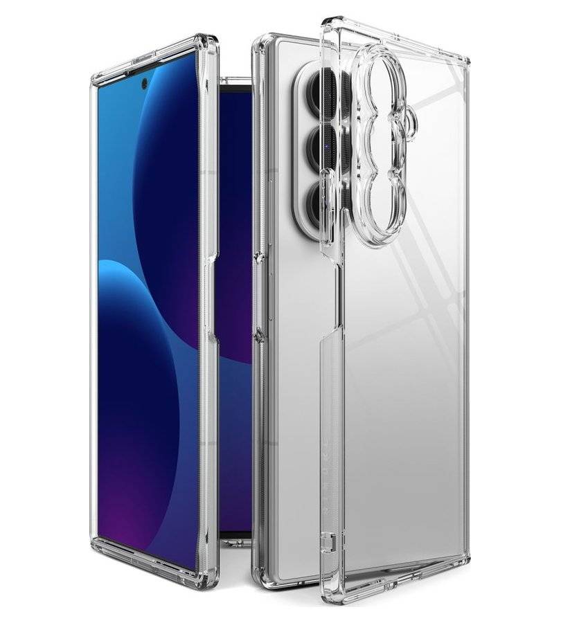 Противоударен Хибриден Калъф за Samsung A57, Ringke Fusion Case, Прозрачен (3)