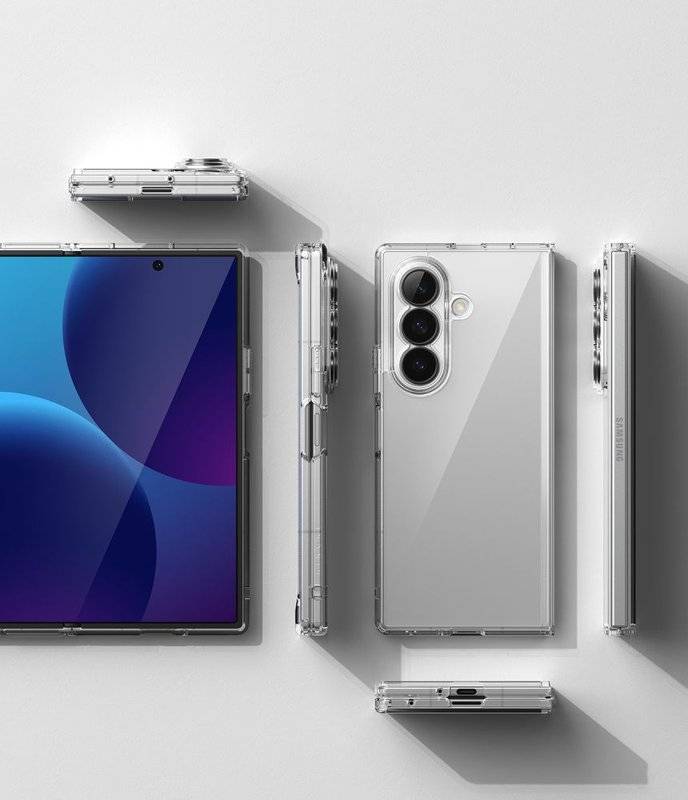 Противоударен Хибриден Калъф за Samsung A57, Ringke Fusion Case, Прозрачен (5)
