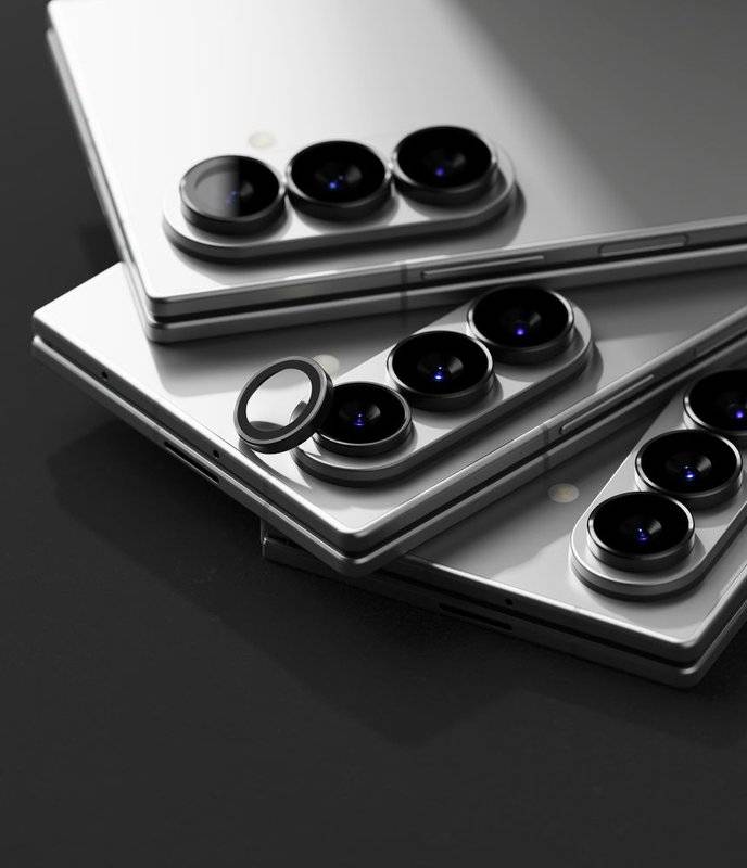 Протектор за Камера за Samsung Fold 8 Ultra, Ringke Cam Lens Frame Glass 2бр., Черен (5)
