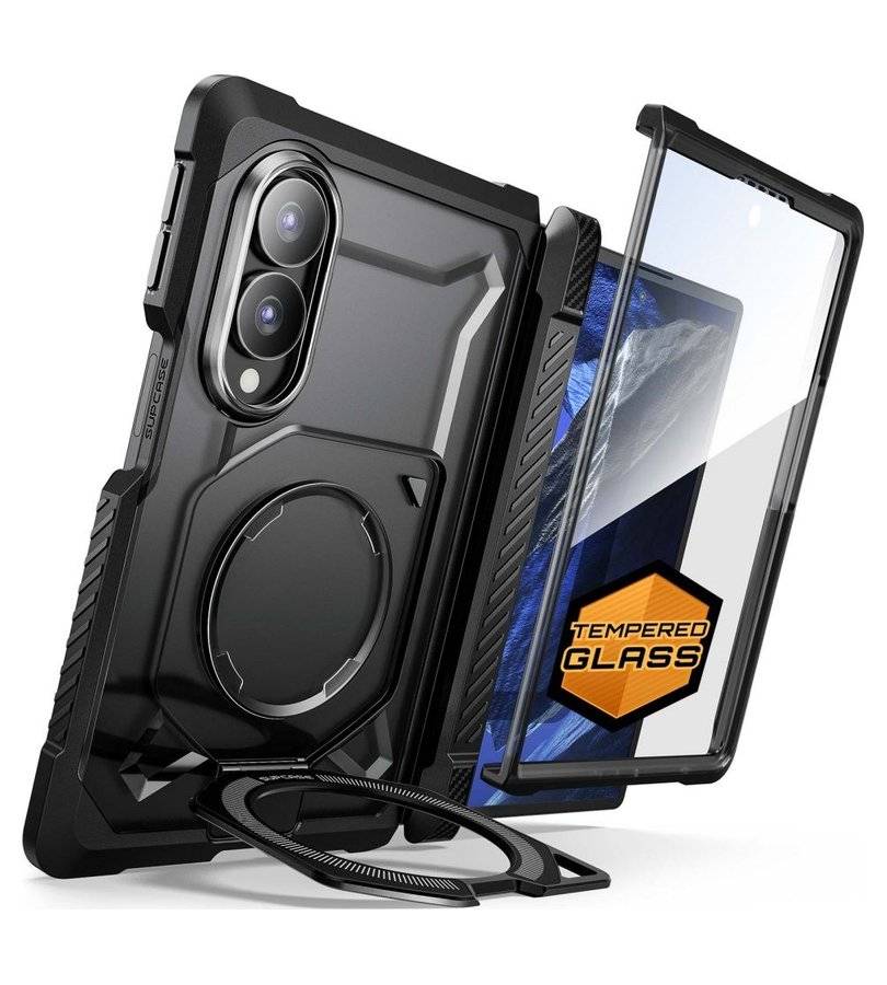 Magsafe Противоударен Калъф за Samsung Z Fold 8, Supcase UB Grip Mag Case, Черен