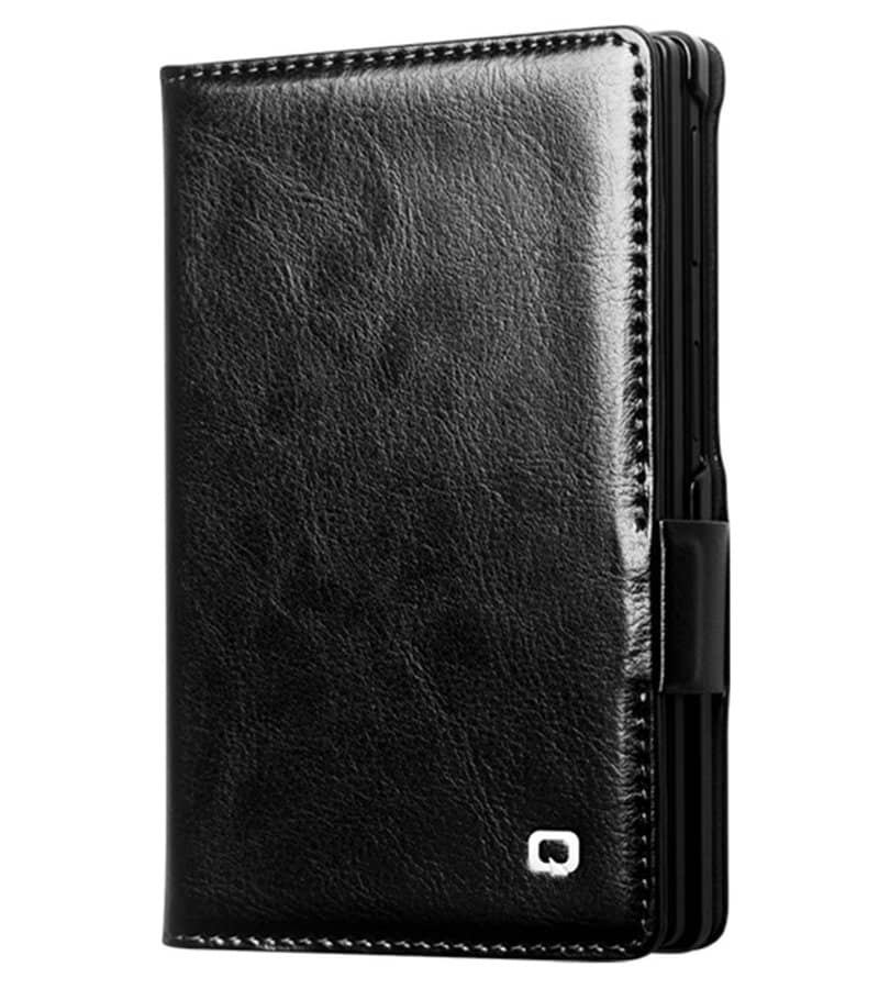 Кожен Калъф за Samsung Z Fold 8, Qialino Leather Book Case, Черен (5)