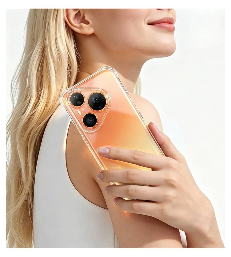 Противоударен Силиконов Калъф за Huawei Pura 90s Pro, Imak Shockproof Case, Прозрачен (7)