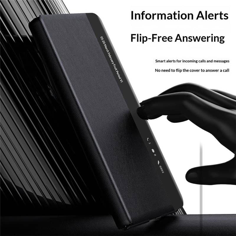 Активен Калъф за Honor Magic V6, Smart Book Case, Черен (5)