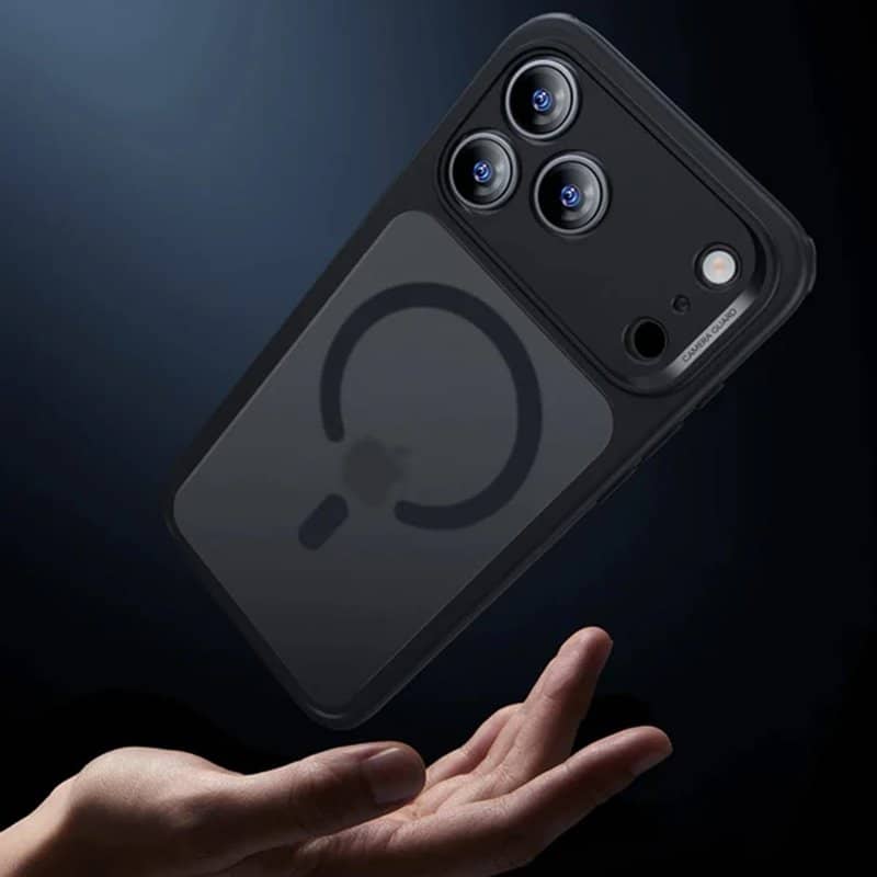 Magsafe Матов Калъф за iPhone 18 Pro Max, ESR Classic Hybrid Frosted Case, Черен (3)
