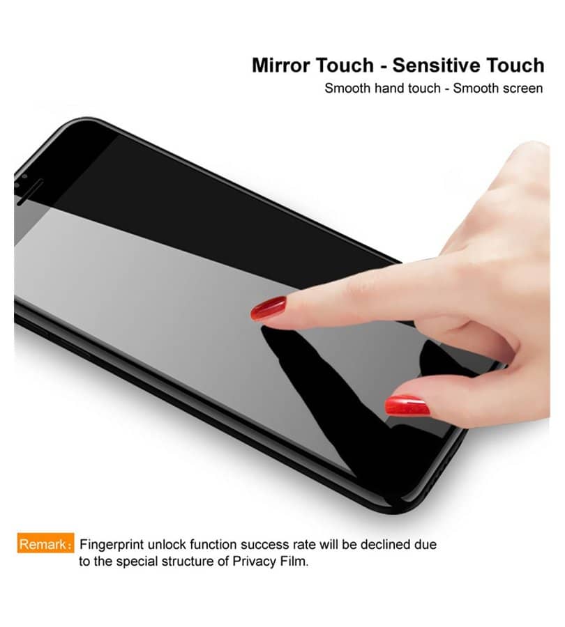 Затъмняващ Протектор за Oppo Find X9 Pro, Imak Privacy Anti-Spy Glass, Черен (7)