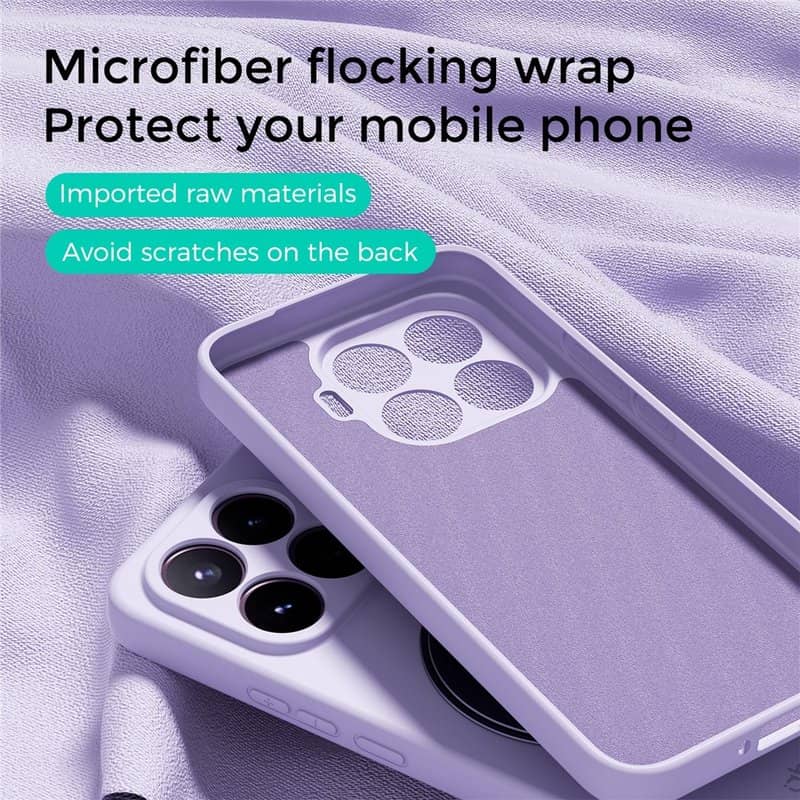 MagSafe Силиконов Калъф за Xiaomi 17T, Liquid Silicone Case, Розов (3)