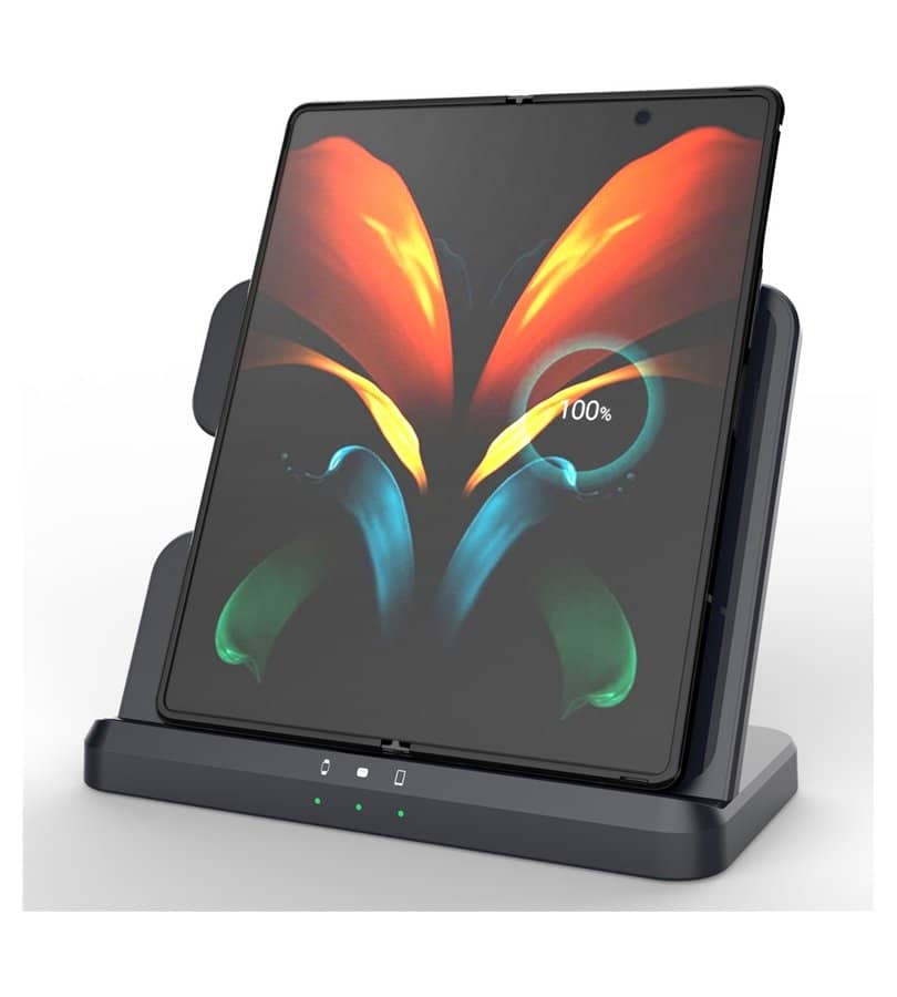 Безжично Зарядно за Samsung, GKK 3in1 Charging Station 15W, Черен (5)