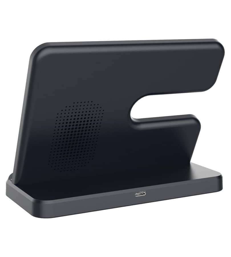 Безжично Зарядно за Samsung, GKK 3in1 Charging Station 15W, Черен (7)