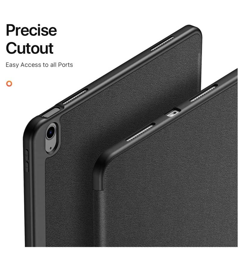 Калъф с Pen Поставка за iPad Air 13" M4/ M3/ M2, Dux Ducis Domo Case, Черен (21)