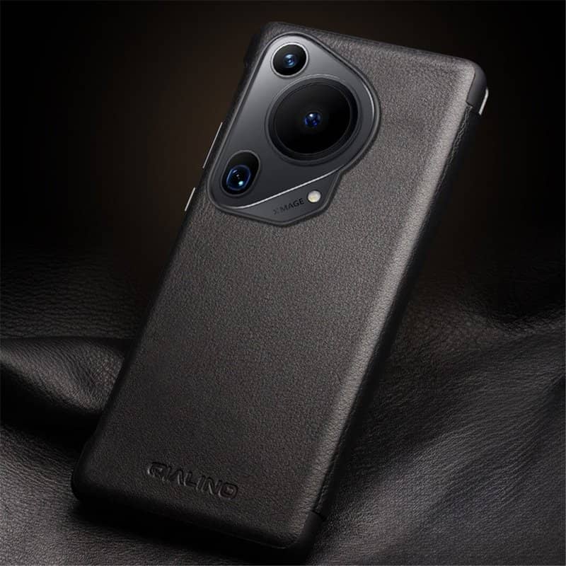 Активен Калъф за Huawei Pura 70 Ultra, Qialino Smart Book Case, Черен (9)